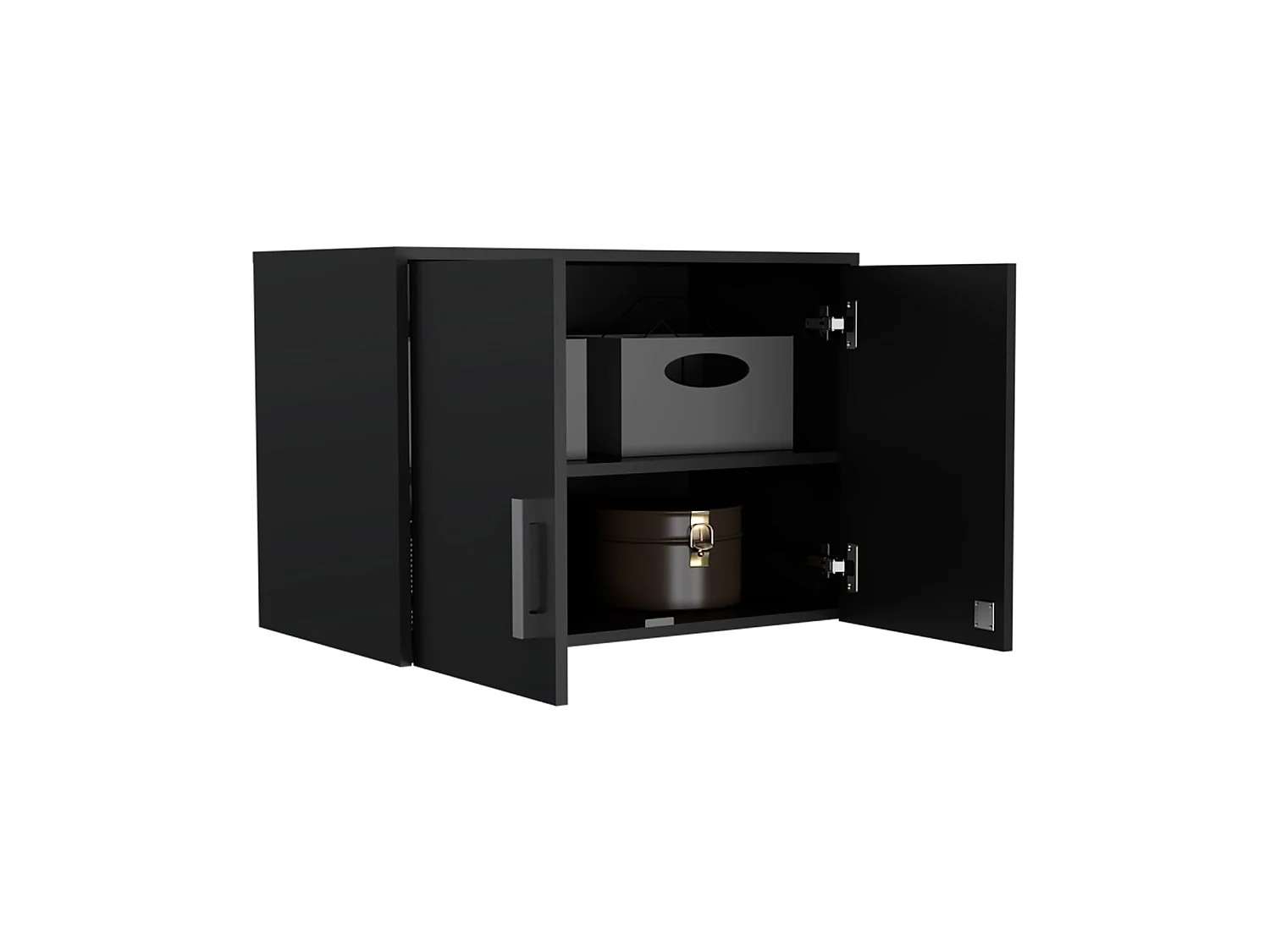 Armadio multiuso da 70 cm, nero