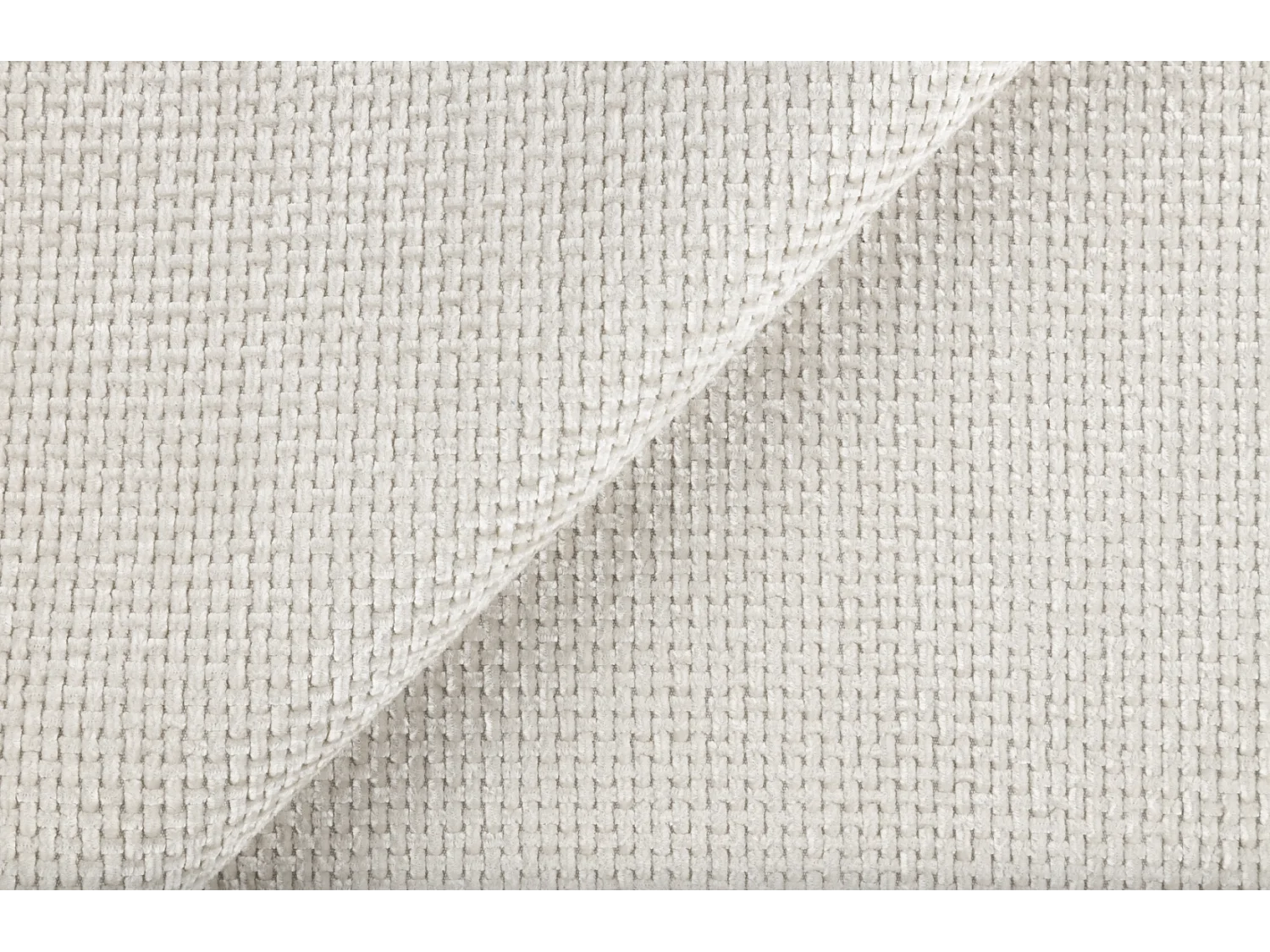 3-Sitzer Sofa mit Schlaffunktion und Chenille-Bezug - graubeige - DANDELINO