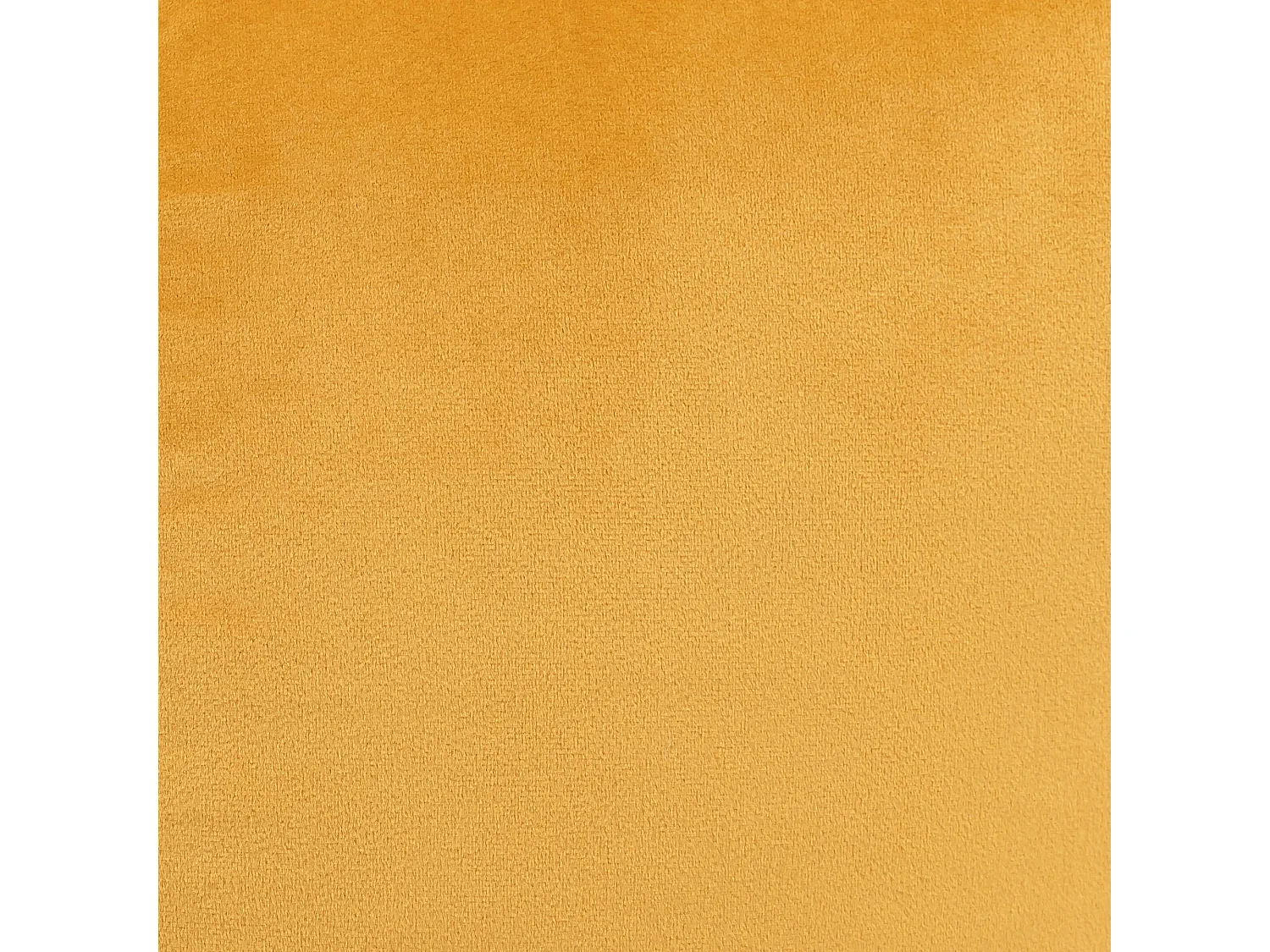 Pouf fauteuil avec repose-pied velours jaune ocre - SIRENA