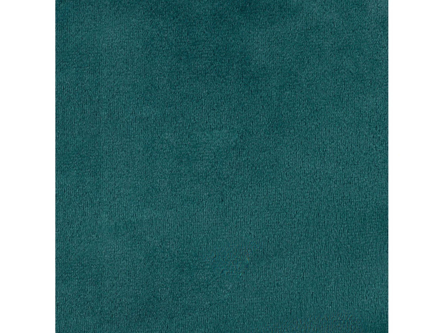 Pouf fauteuil avec repose-pied carré velours bleu canard - NATALIA