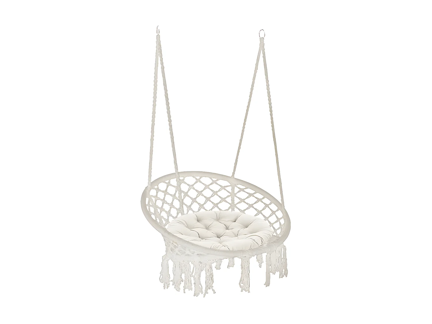 MilaniHome.it - Poltrona sedia sospesa in tessuto per esterno giardinodi coloreBeige