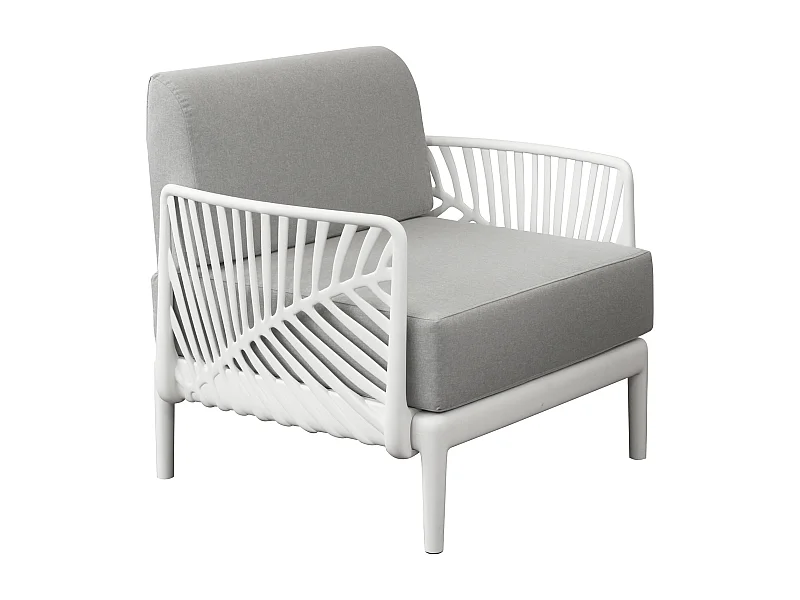 MilaniHome.it - Poltrona da giardino in polipropilenedi coloreBianco