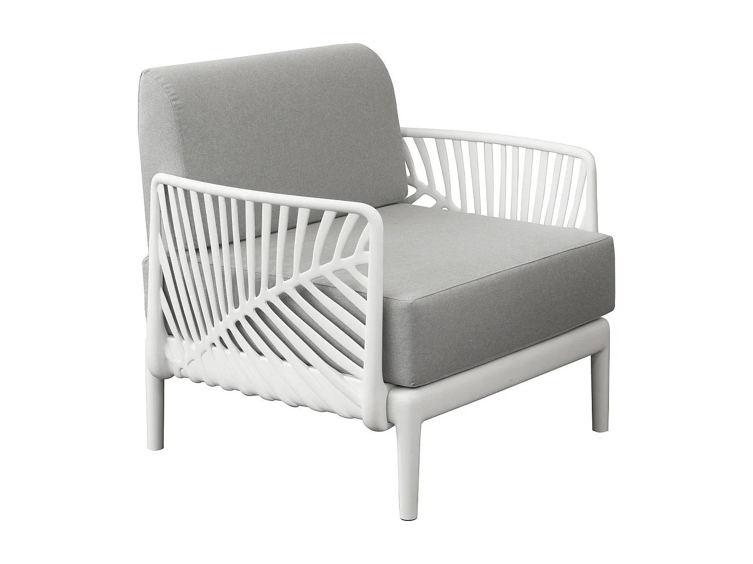 MilaniHome.it - Poltrona da giardino in polipropilenedi coloreBianco