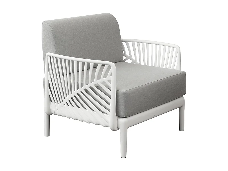 MilaniHome.it - Poltrona da giardino in polipropilenedi coloreBianco