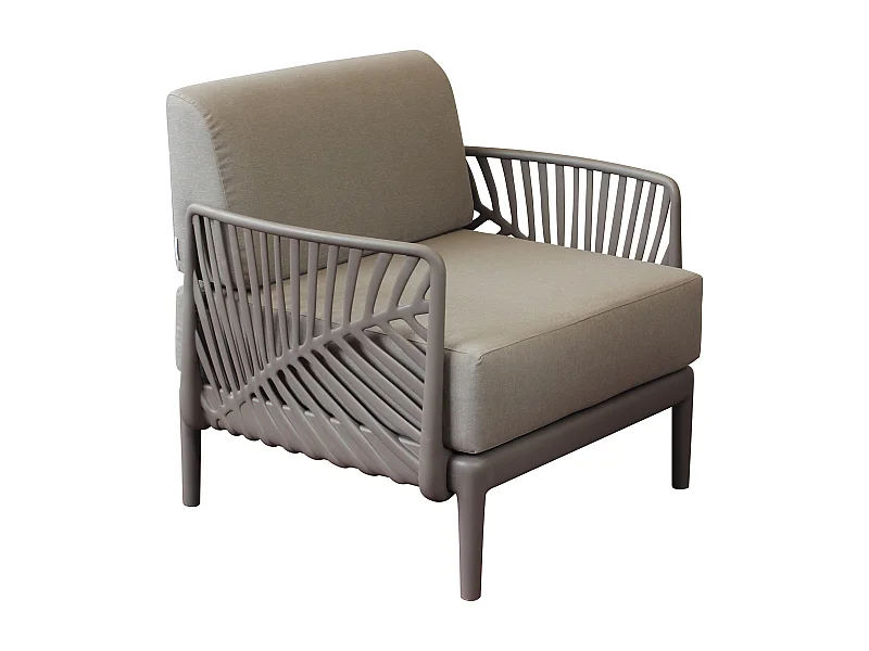 MilaniHome.it - Poltrona da giardino in polipropilenedi coloreTaupe