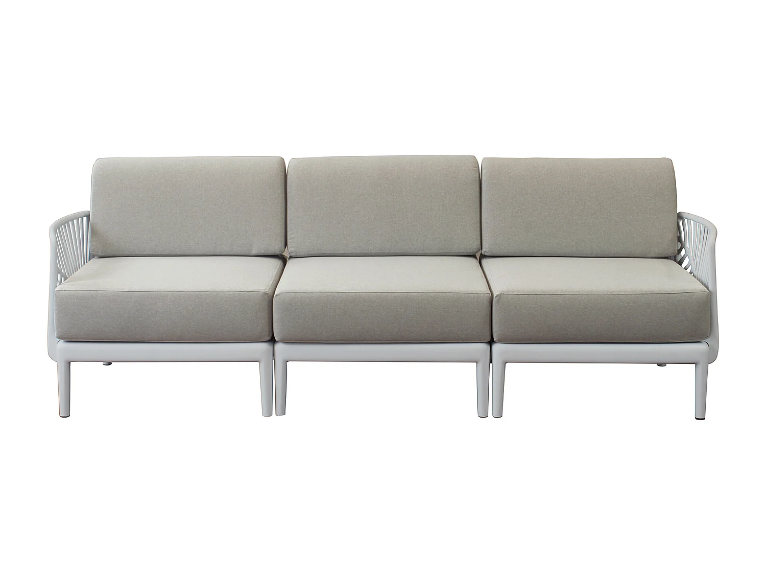 MilaniHome.it - Divano 3 posti da giardino in polipropilenedi coloreTortora