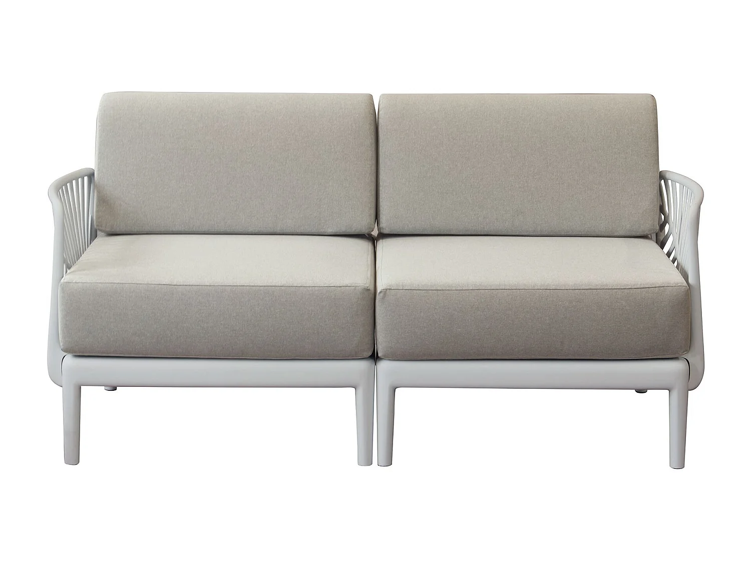 MilaniHome.it - Divano 2 posti da giardino in polipropilenedi coloreTortora