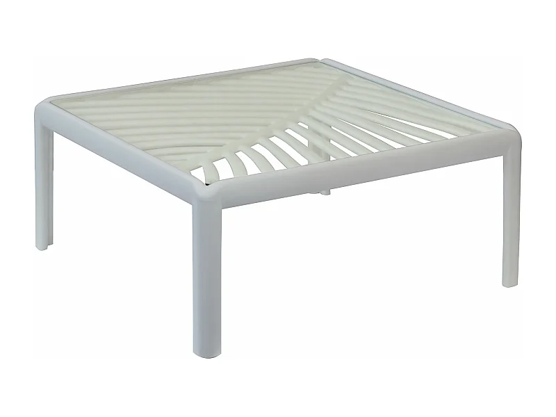 MilaniHome.it - tavolino per salotto modulare di design per esterno giardino cm 70 l x 70 p x 32 hdi coloreTortora