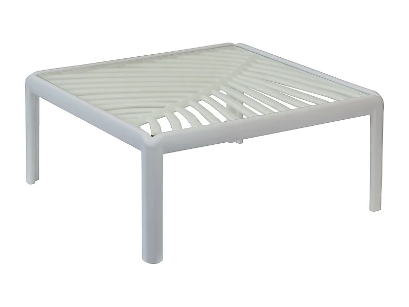 MilaniHome.it - tavolino per salotto modulare di design per esterno giardino cm 70 l x 70 p x 32 hdi coloreTortora