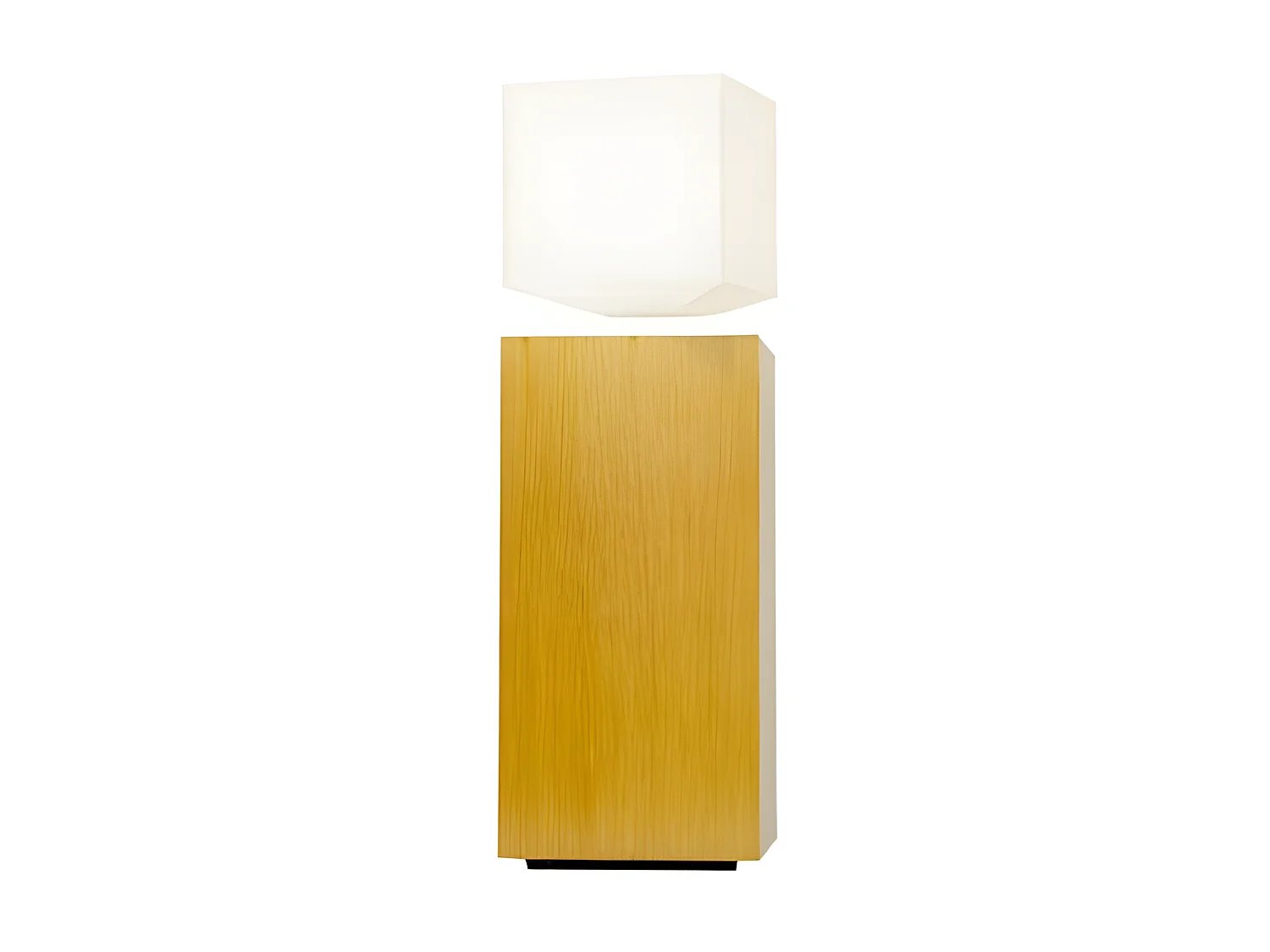 Lampe LED en lévitation en bois clair MEGAPOLITE (sans abat-jour)