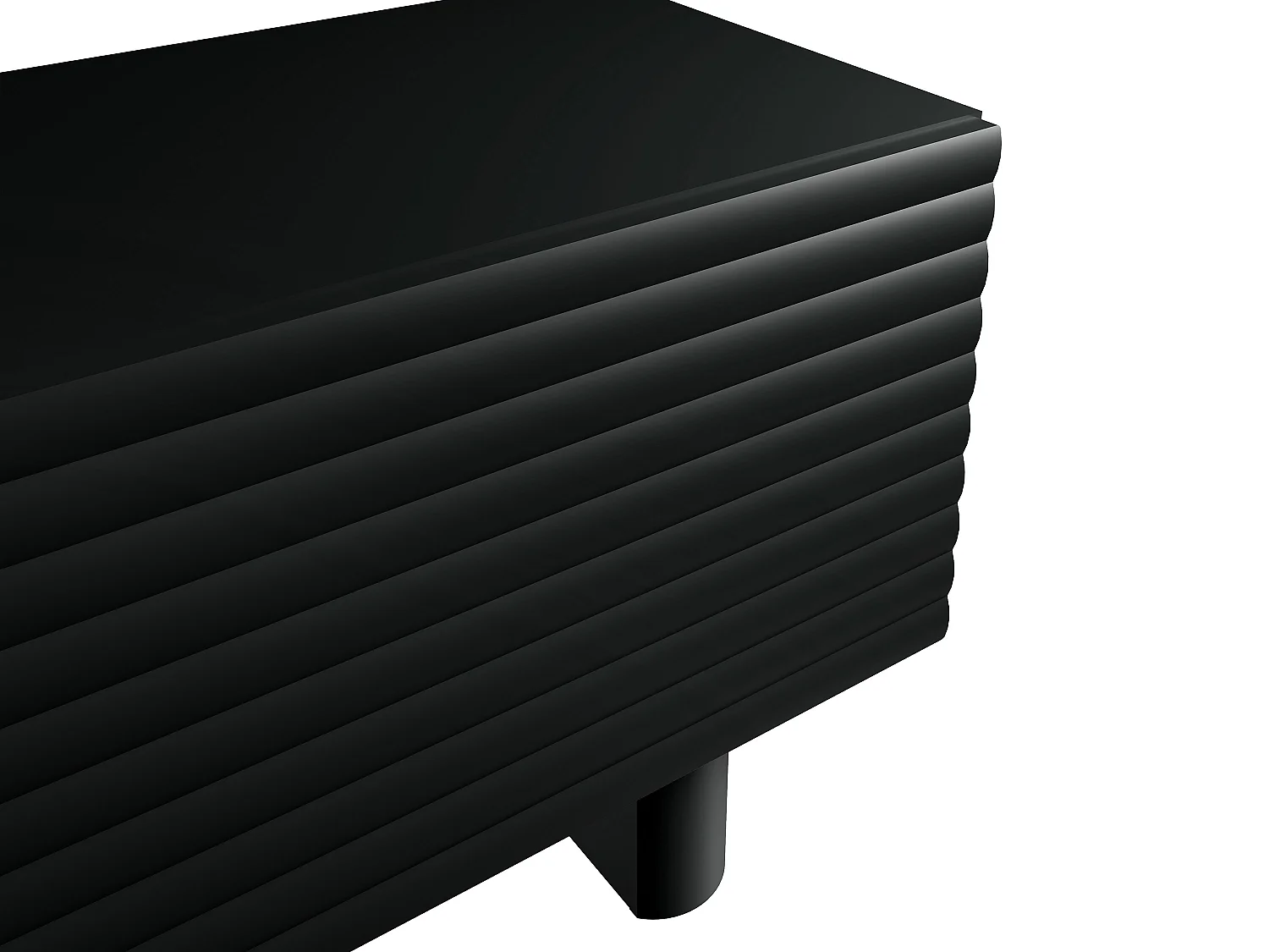 Mobile TV con 2 ante in MDF 150 cm Nero - LUDIMA