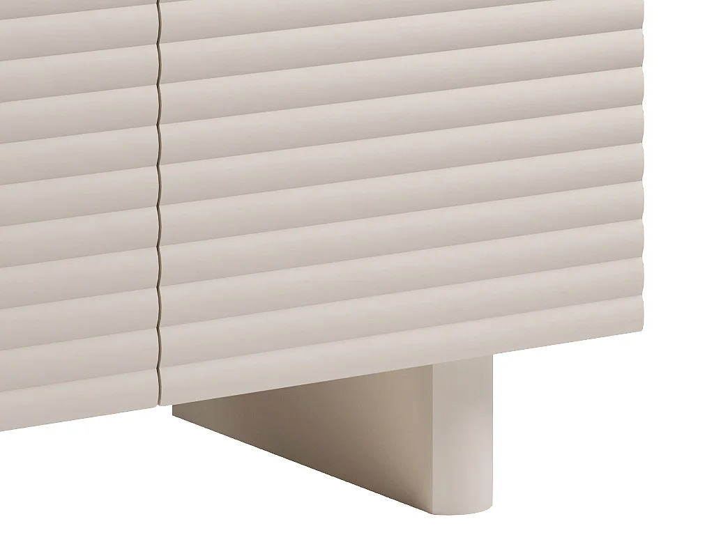 Aparador con 3 puertas en MDF - Beige - LUDIMA