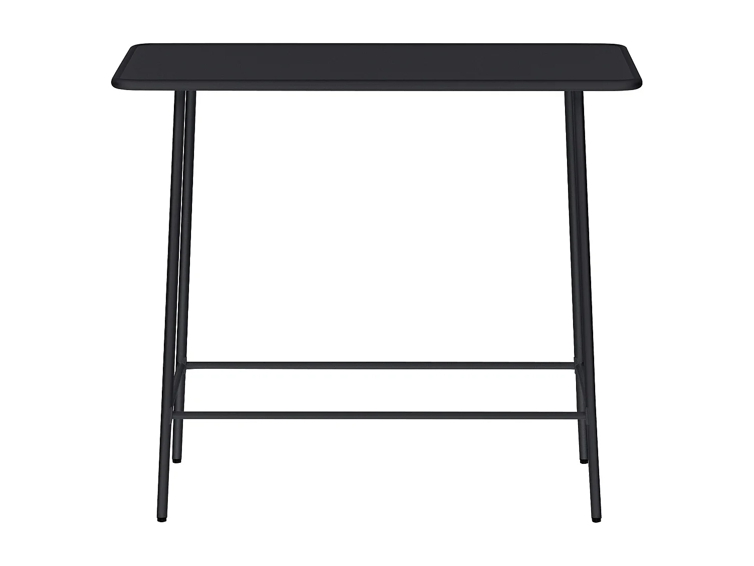 Stół ogrodowy wysoki z metalu dł. 120 cm - Czarny - MIRMANDE marki MYLIA