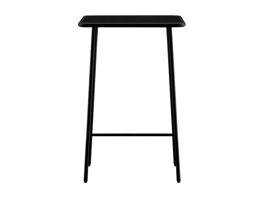 Table haute de jardin L.70 cm en métal - Noir - MIRMANDE de MYLIA