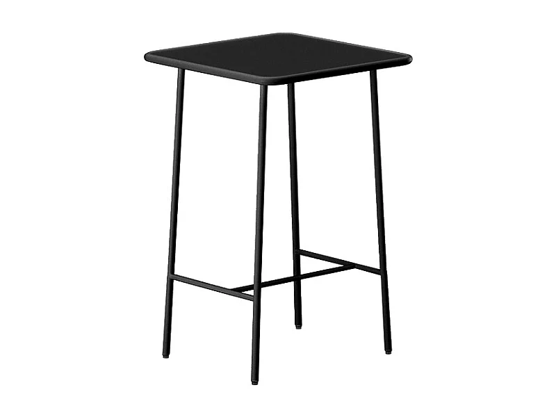 Table haute de jardin L.70 cm en métal - Noir - MIRMANDE de MYLIA