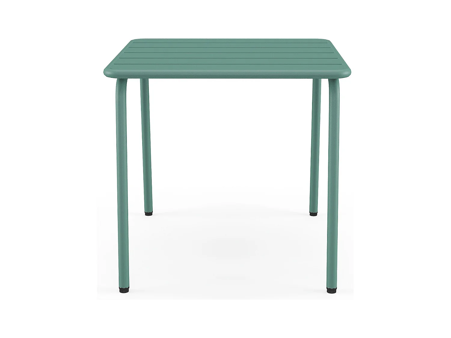 Vierkante metalen bijzettafel voor de tuin - Amandelgroen - MIRMANDE van MYLIA