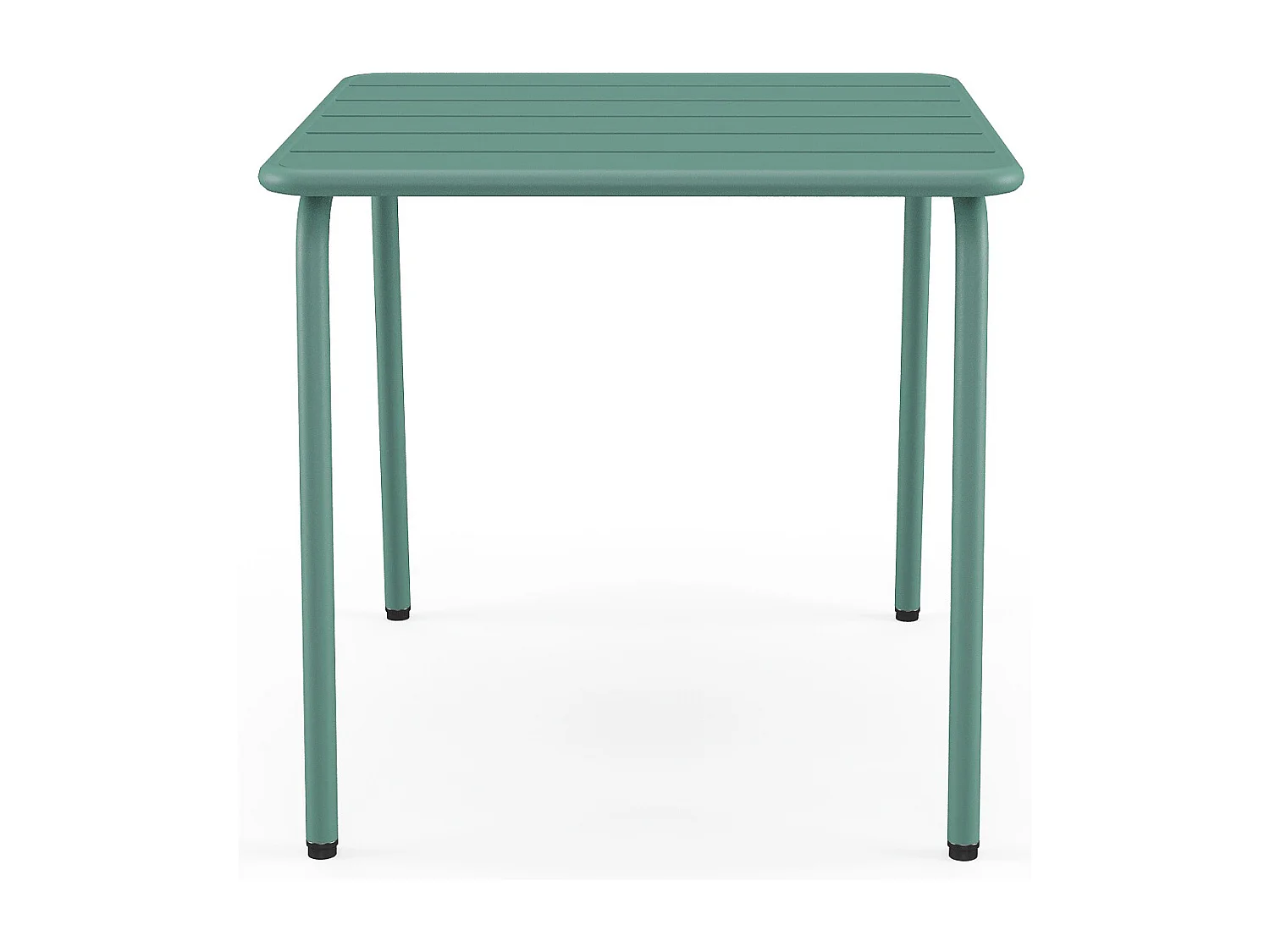 Table d'appoint de jardin en métal carrée - Vert amande - MIRMANDE de MYLIA