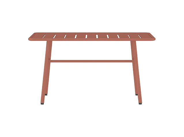 Soffbord för trädgården i metall - Terracotta - MIRMANDE från MYLIA