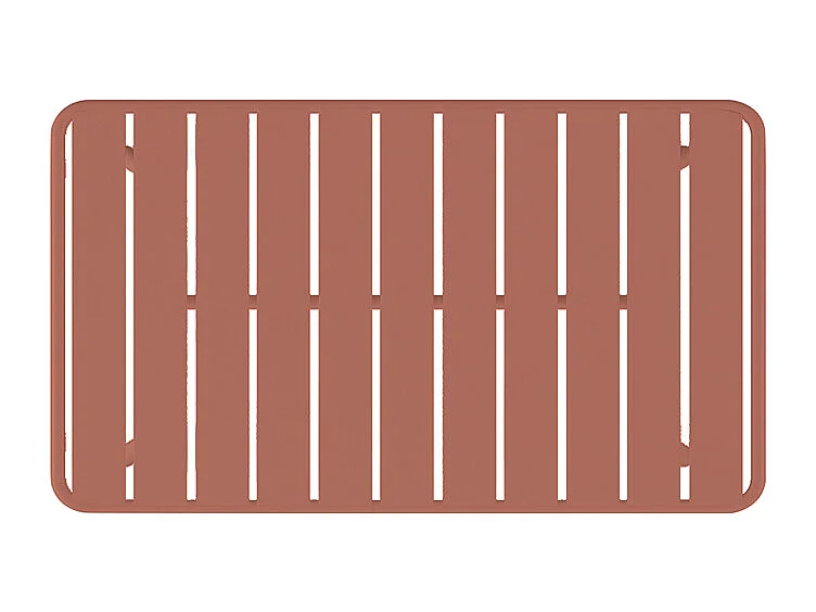 Soffbord för trädgården i metall - Terracotta - MIRMANDE från MYLIA