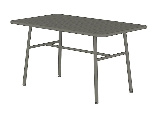 Table basse de jardin en métal - Gris anthracite - MIRMANDE de MYLIA