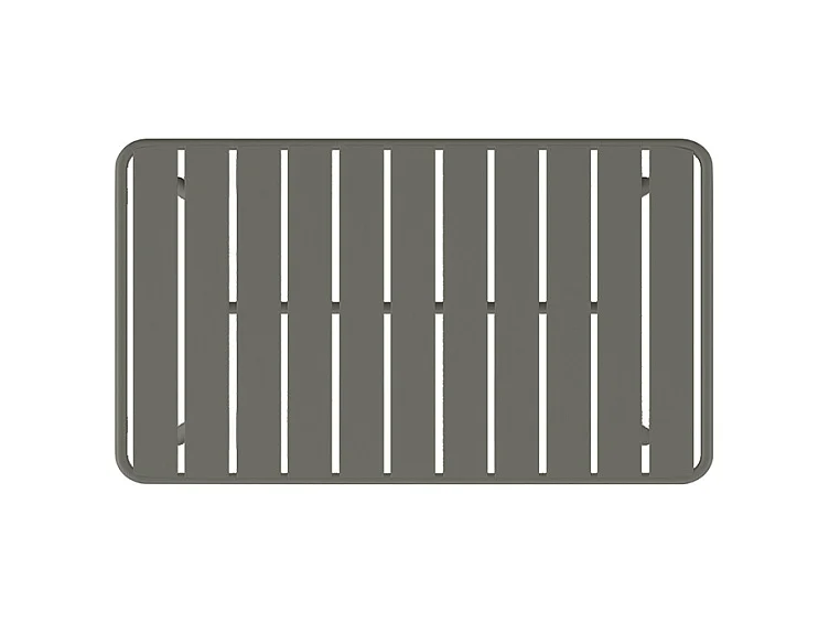 Lage tuin salontafel van metaal - Donkergrijs - MIRMANDE van MYLIA