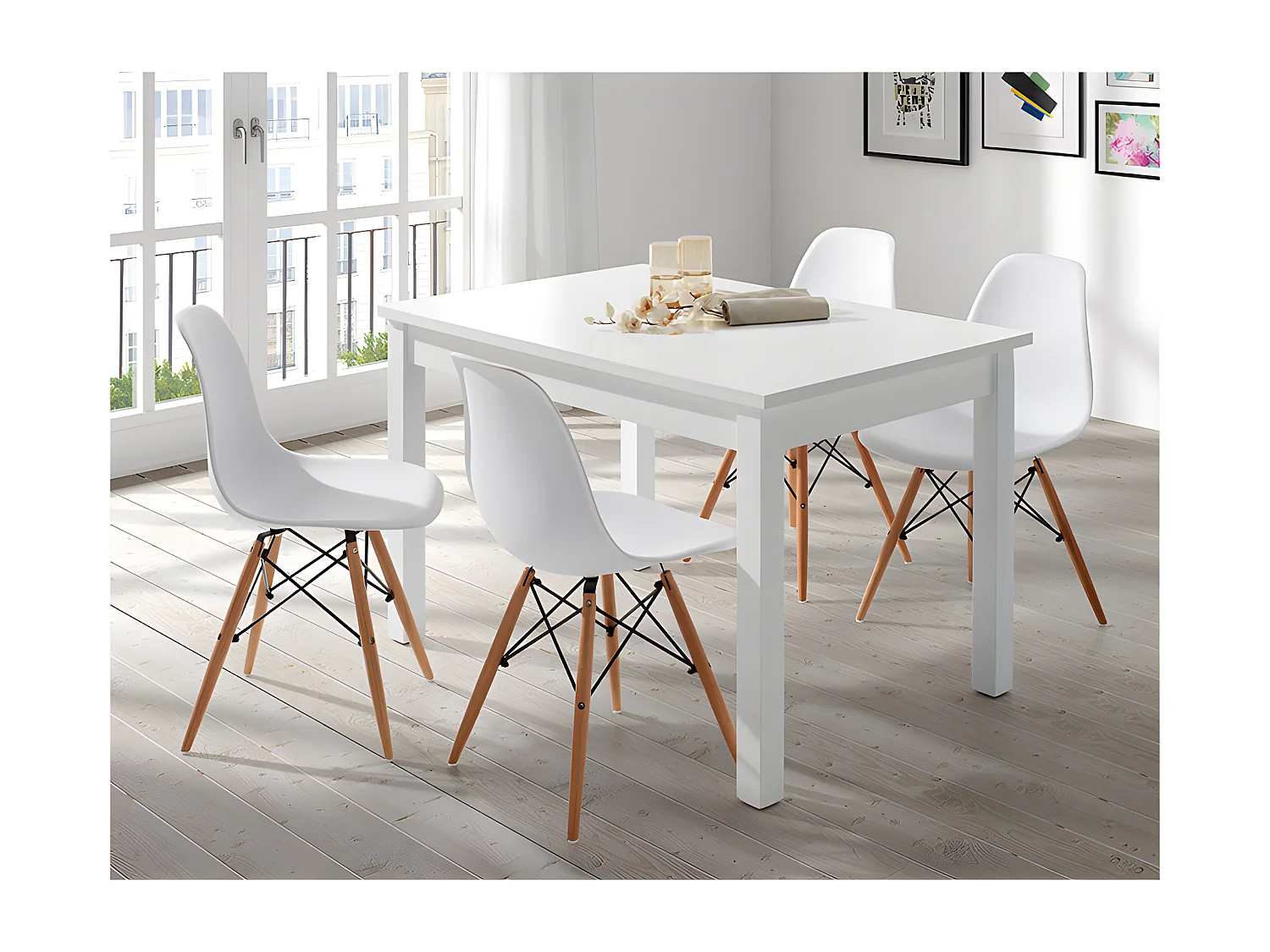 Mesa comedor 120 Fija R480 Blanco