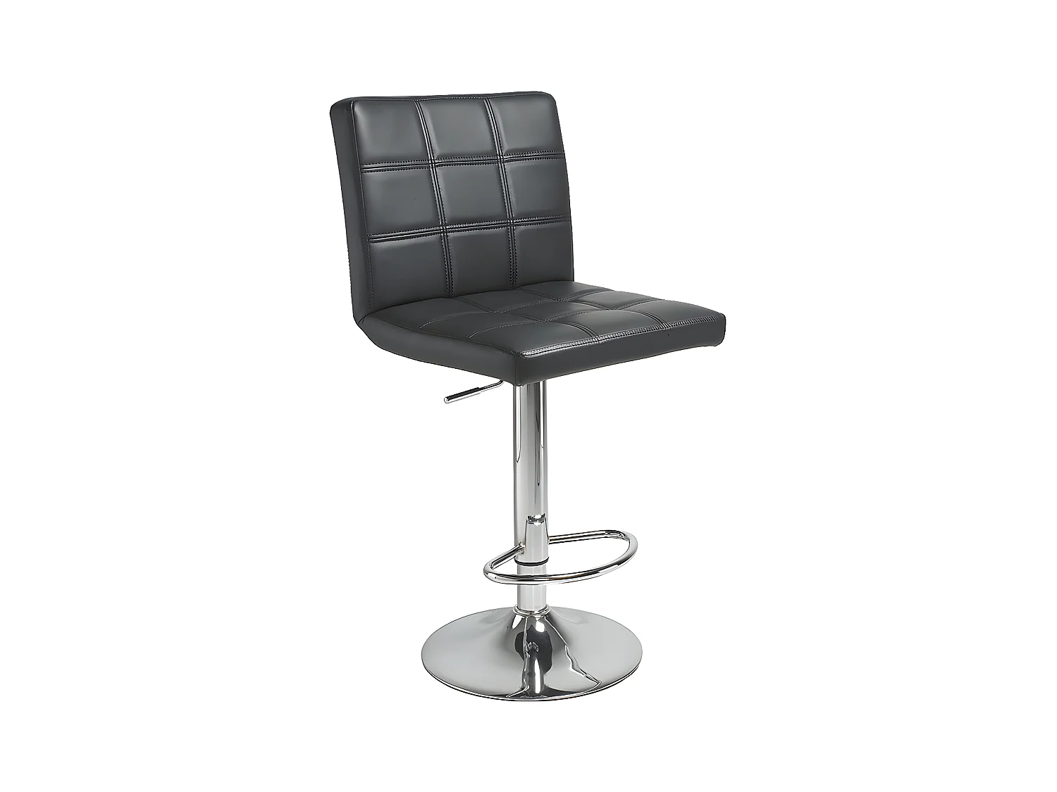 Taburete elevable Club Negro