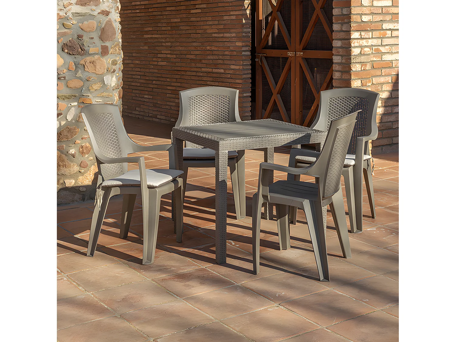 Conjunto De Jardín Providence 1 Taupe