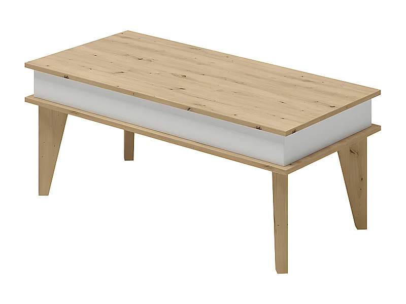 Mesa de centro F2019 Roble/Blanco