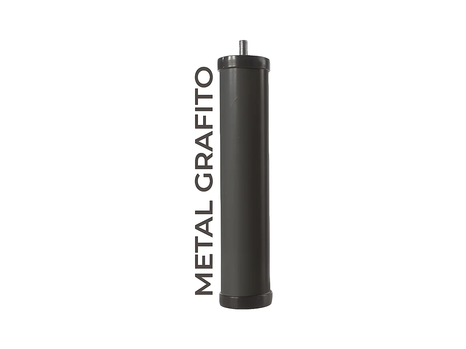 Juego de 6 unidades de patas Tapi metal grafito