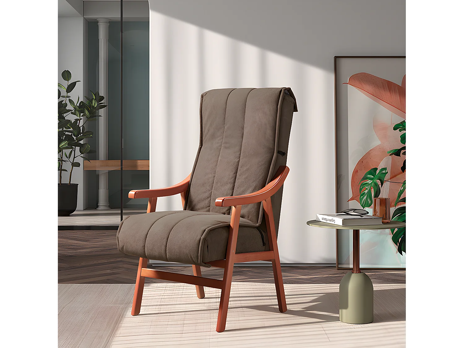 Sillón fijo Torino Chocolate