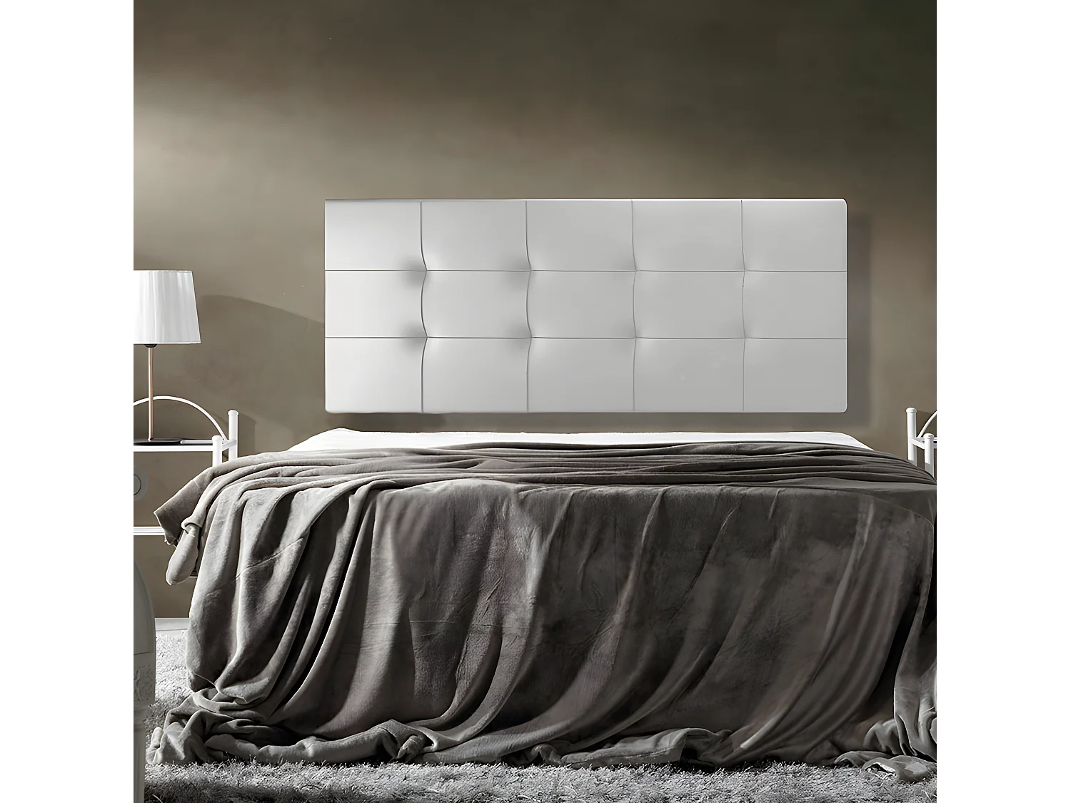 Cabezal Mikonos 140 cm Blanco