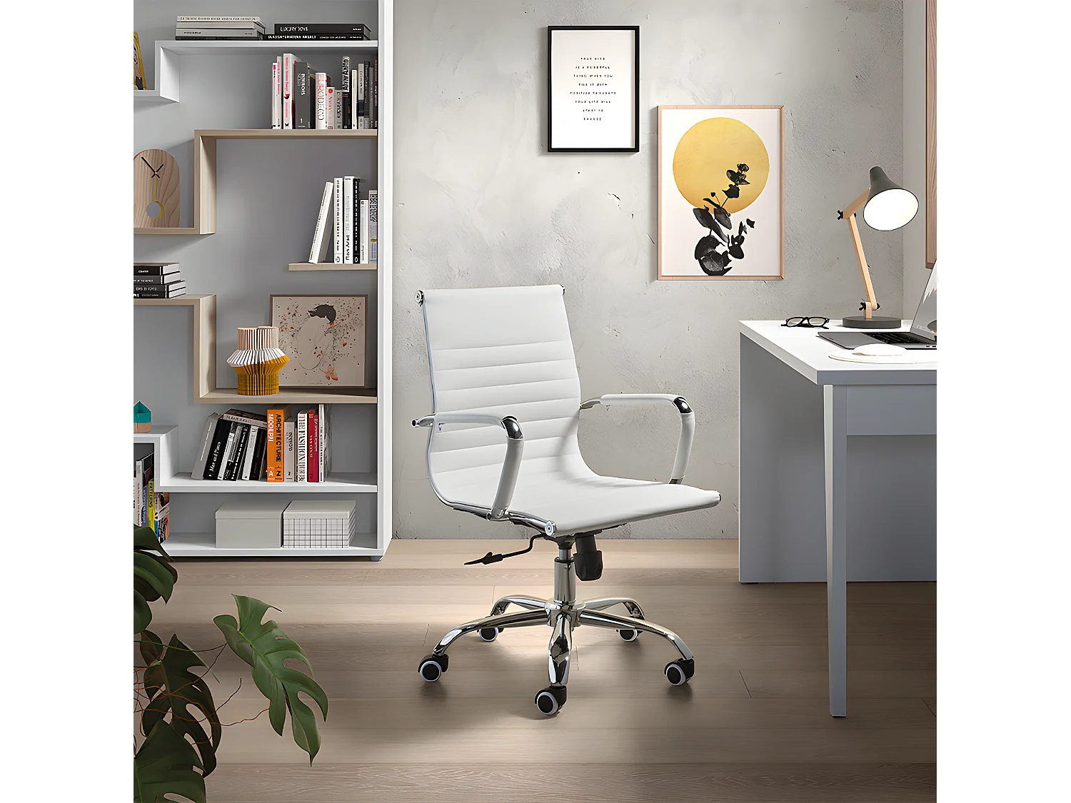 Silla de oficina Lucy Blanca