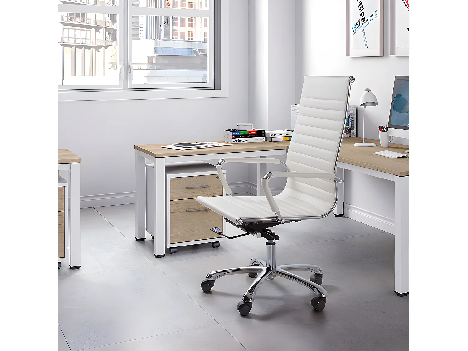 Silla de oficina Boss Blanca