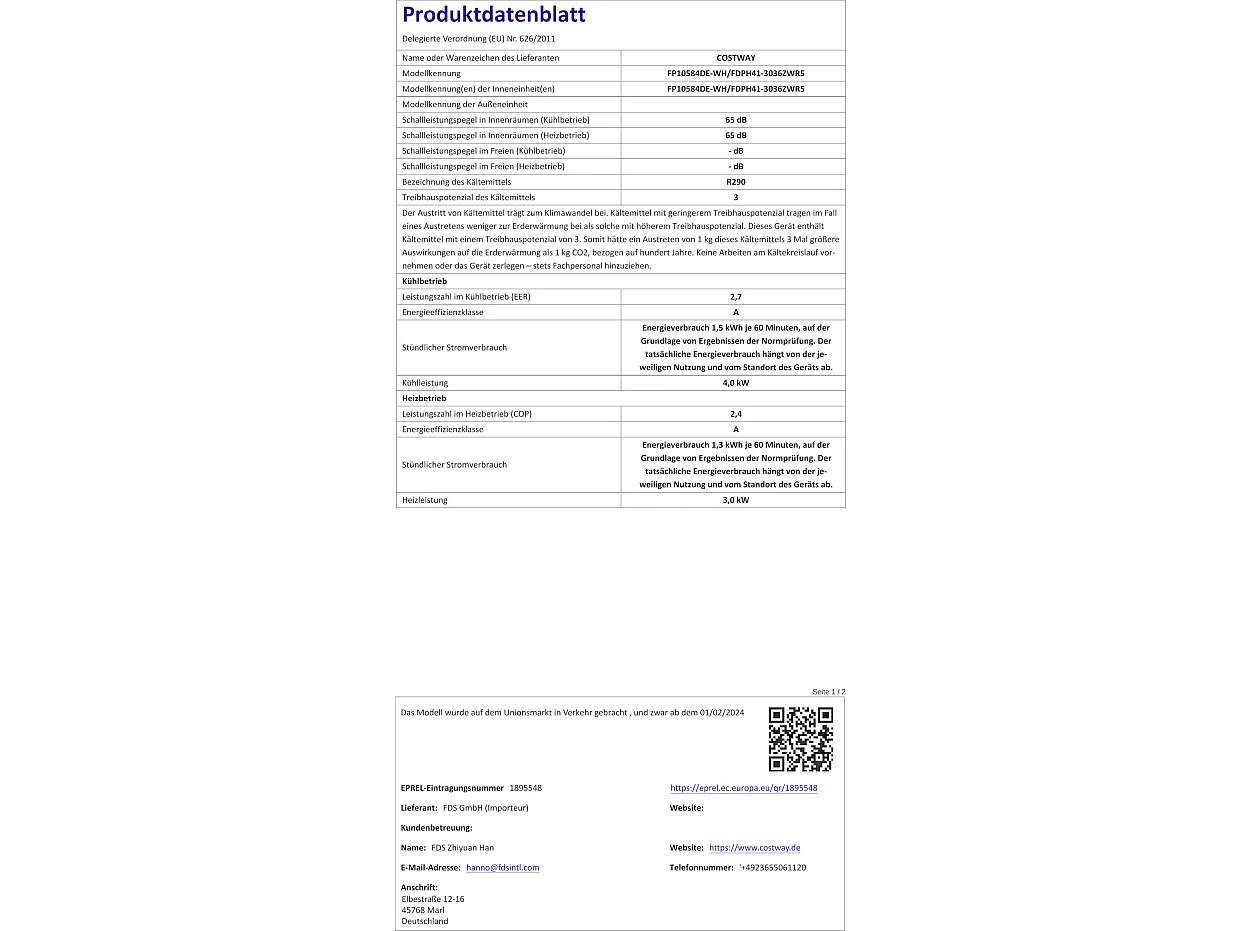 Klimaanlage RB32706PQ-ITDE