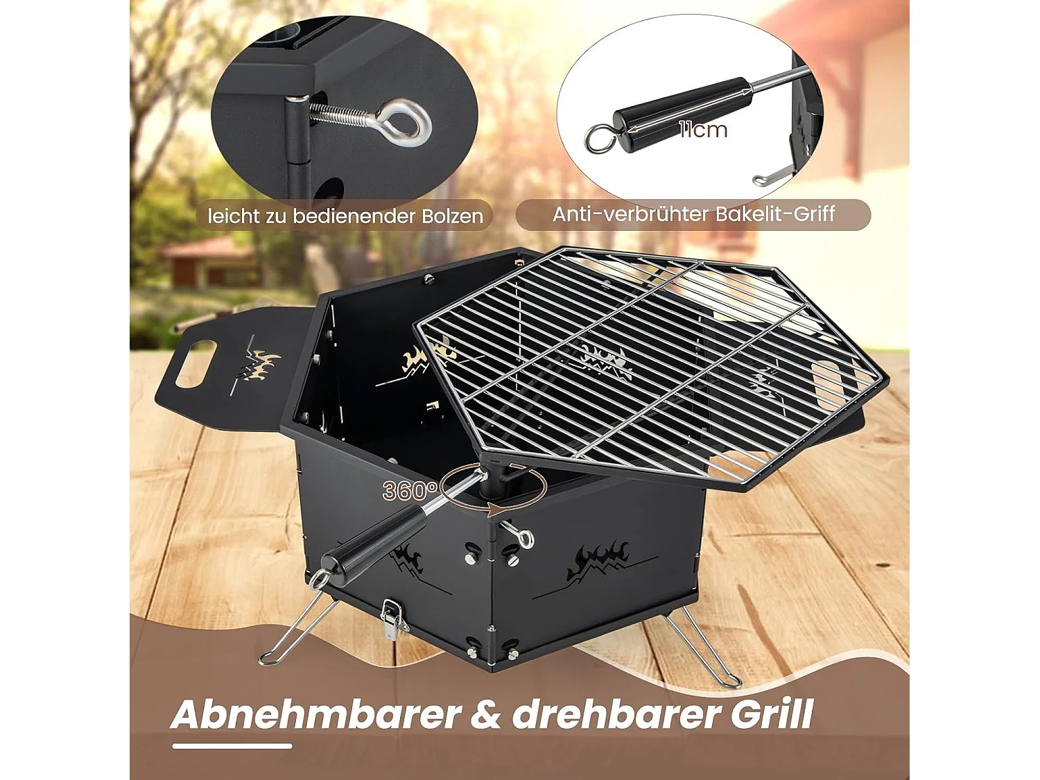Holzkohlegrill ZB33671