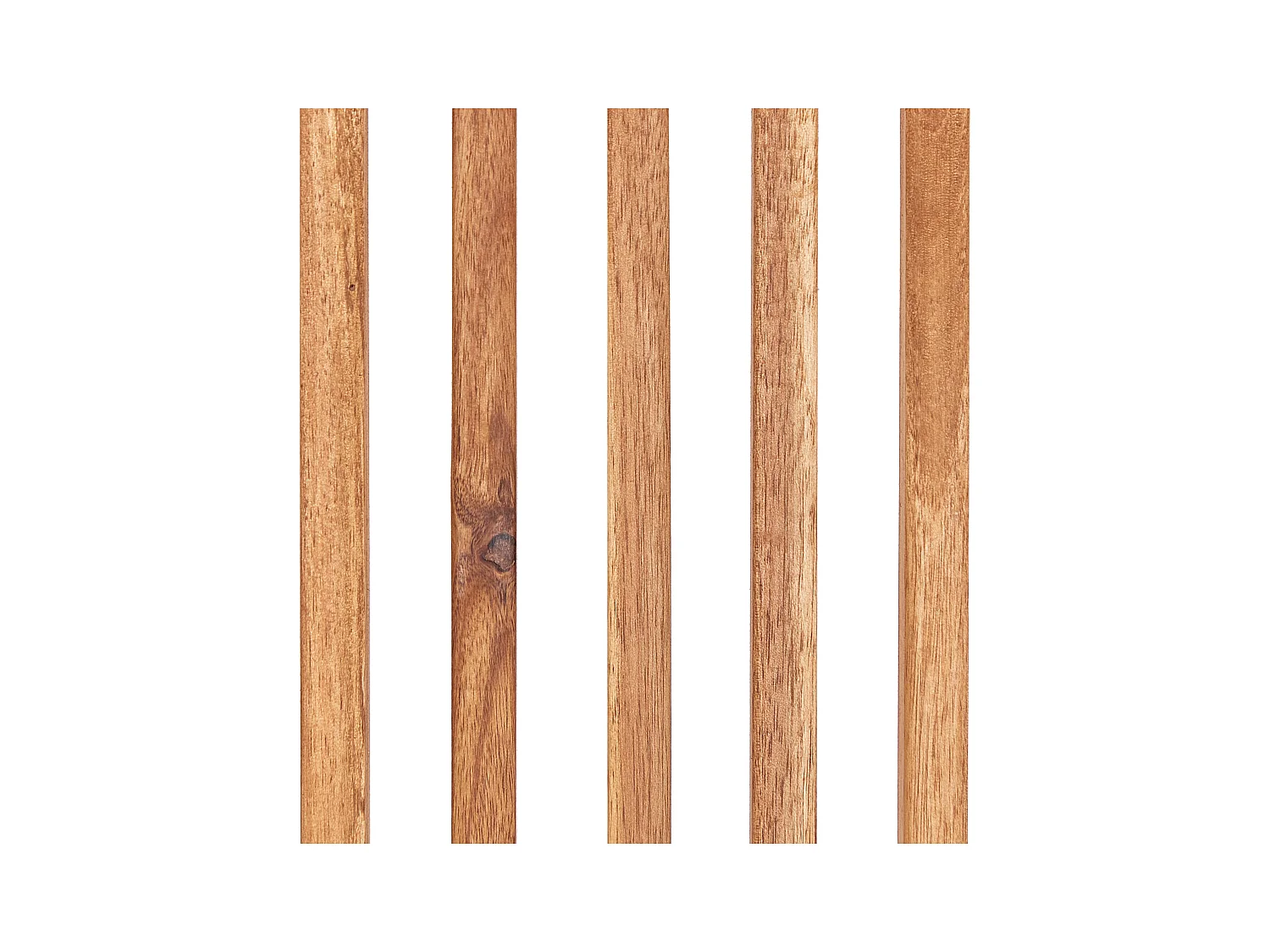 Conjunto de 2 cadeiras de jardim com almofadas MAUI II Madeira de acácia Vermelho escuro