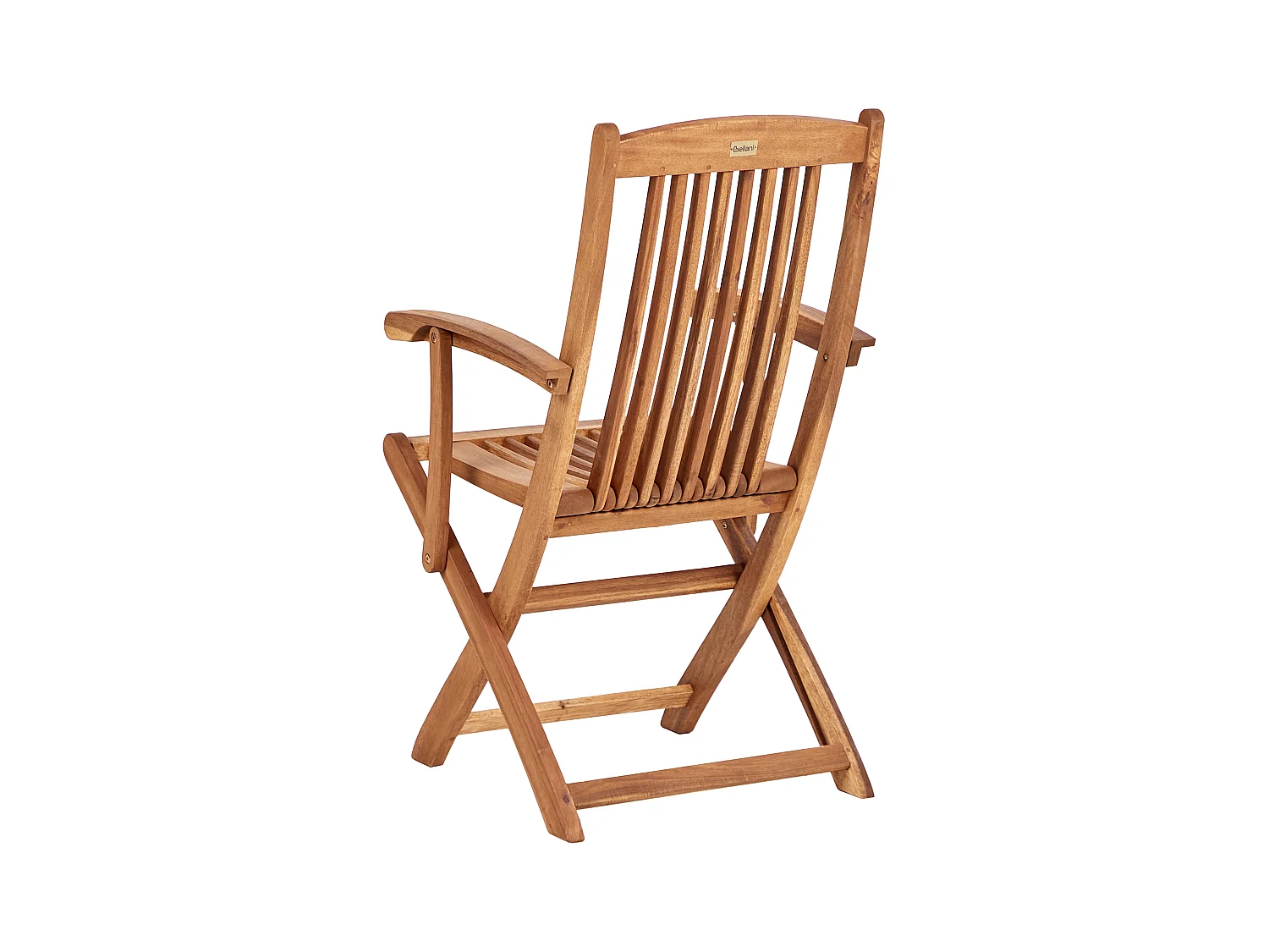 Conjunto de 2 cadeiras de jardim com almofadas MAUI II Madeira de acácia Vermelho escuro