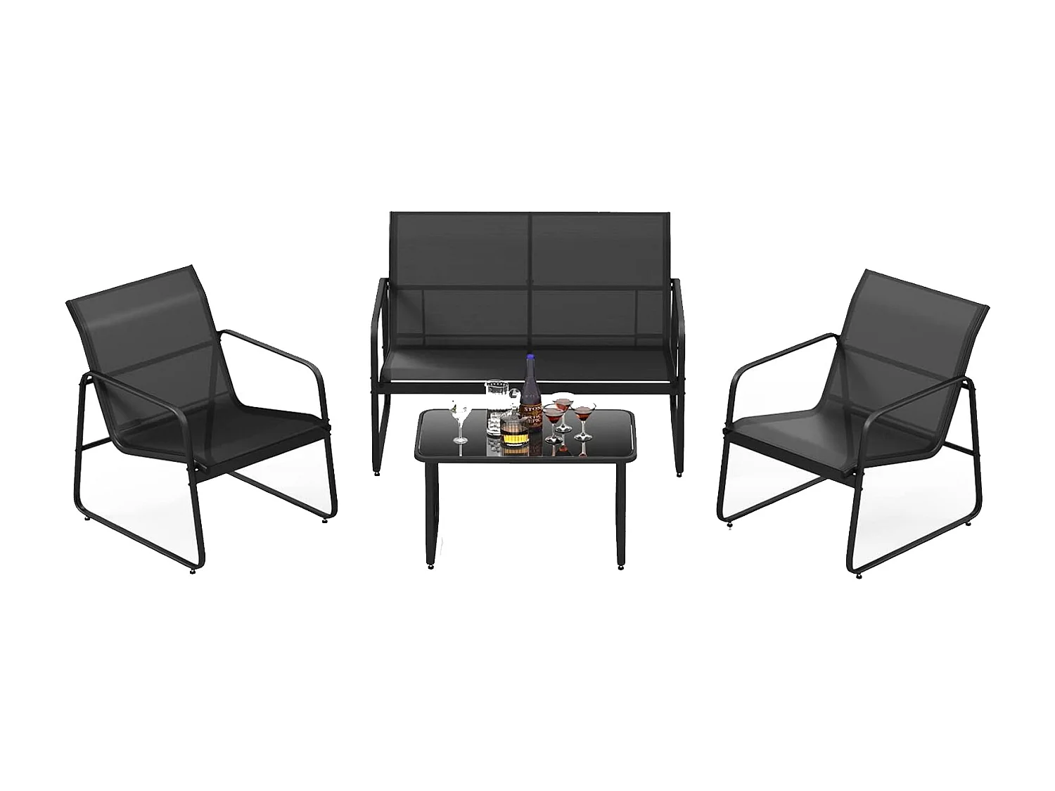 Gartenmöbel Set ZB33260NWDE (4-teilig)