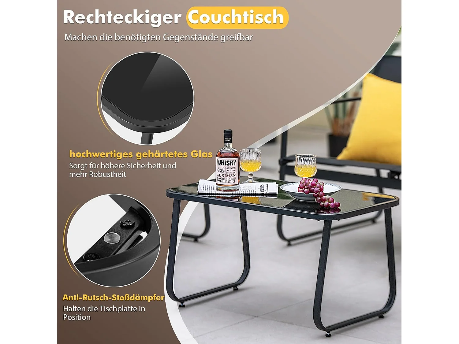 Gartenmöbel Set ZB33260NWDE (4-teilig)