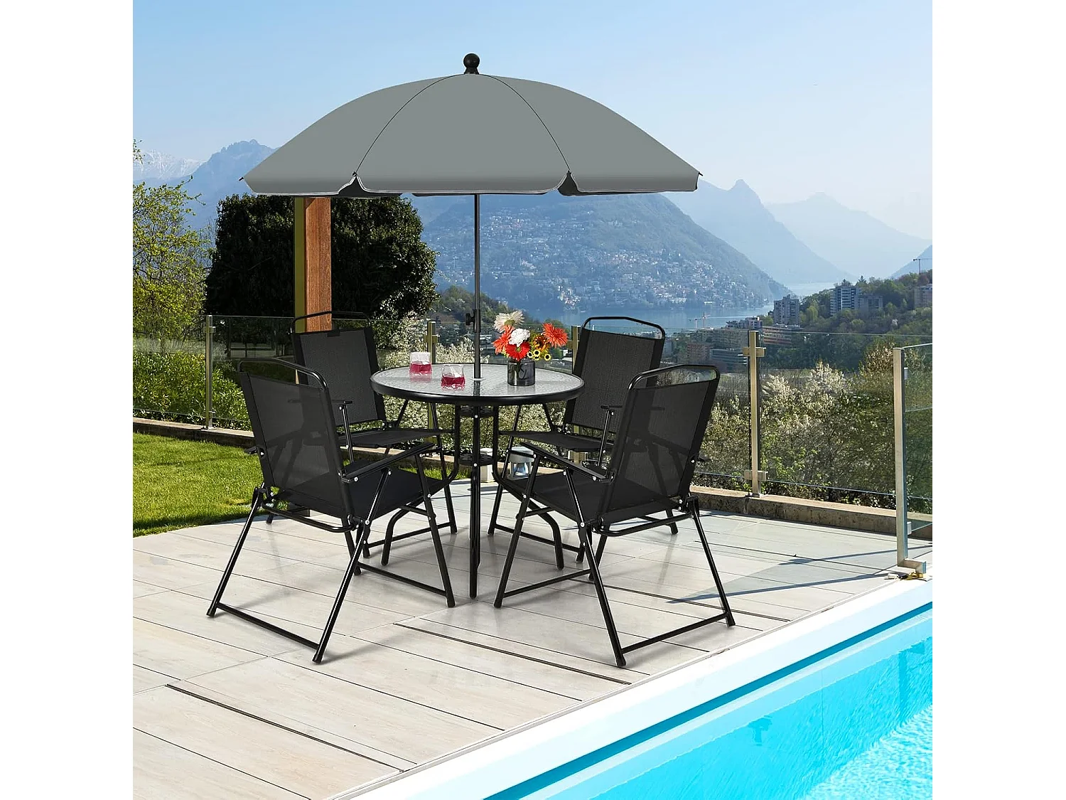 6 teiliges Gartenmöbel Set