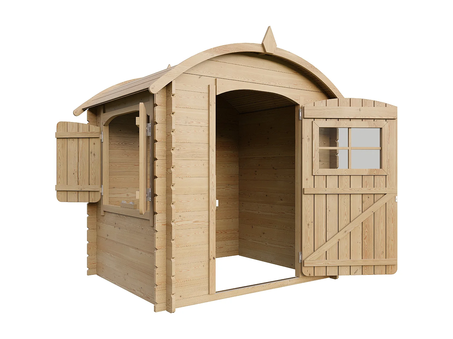 Cabana exterior para crianças sem chão - 1.1m² / 146x112xH145 cm - M505-1