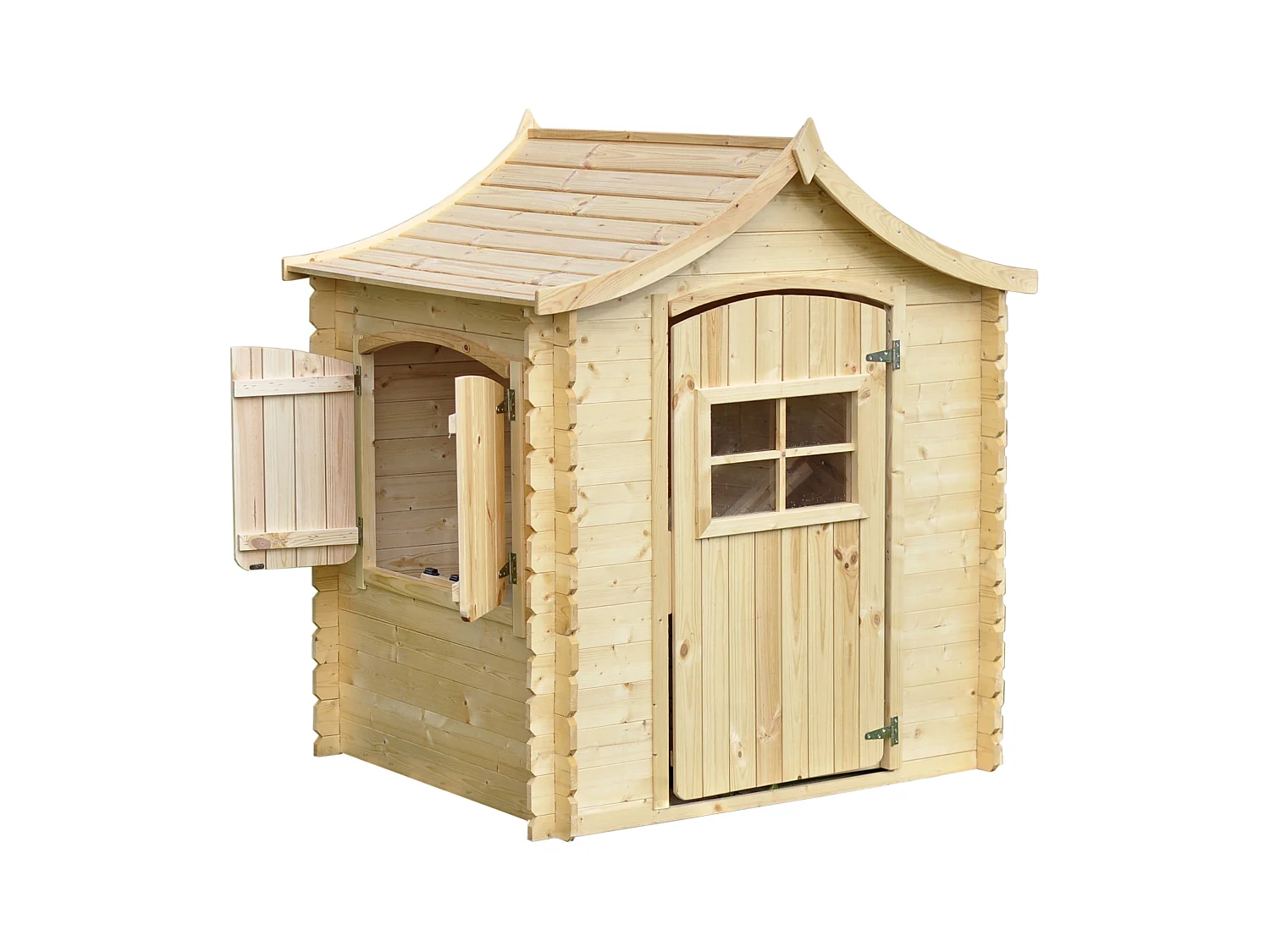 Casetta legno per bambini -  L112xL146xA152cm/ 1,1m2 - Timbela M550-1