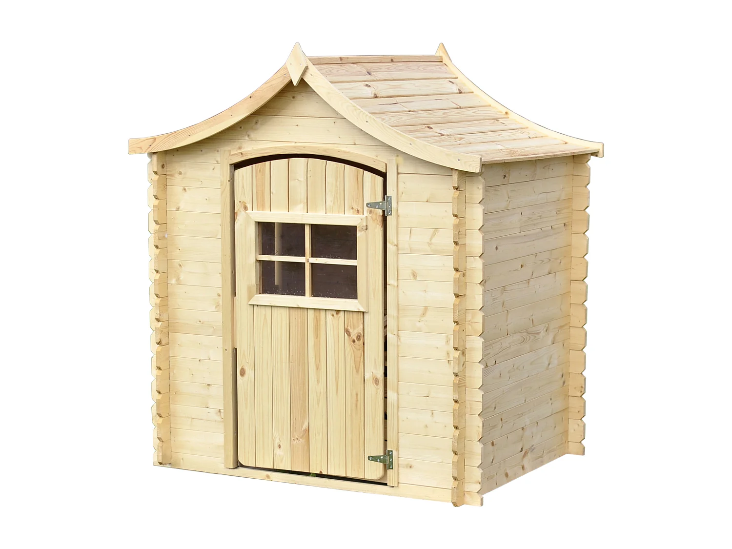 Casa de madera para niños sin suelo - L112xL146xA152 cm / 1.1m² - M550-1