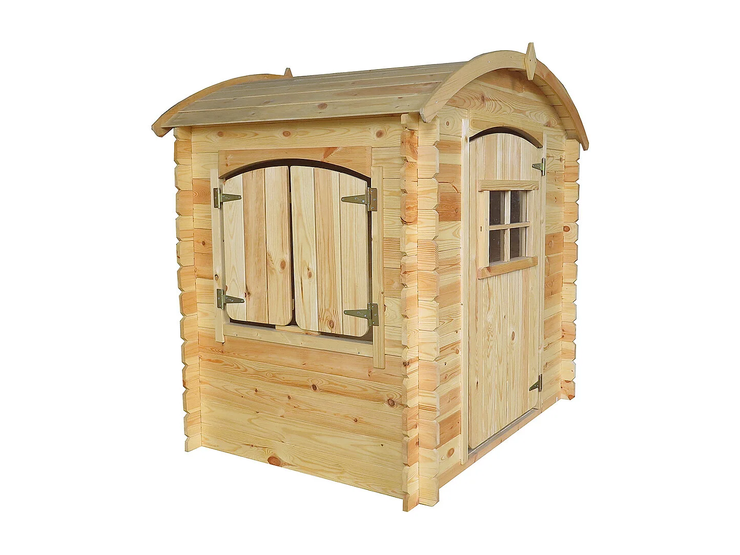 Houten huis voor kinderen met vloer - 1.1m² / 146x112xH145 cm - M505