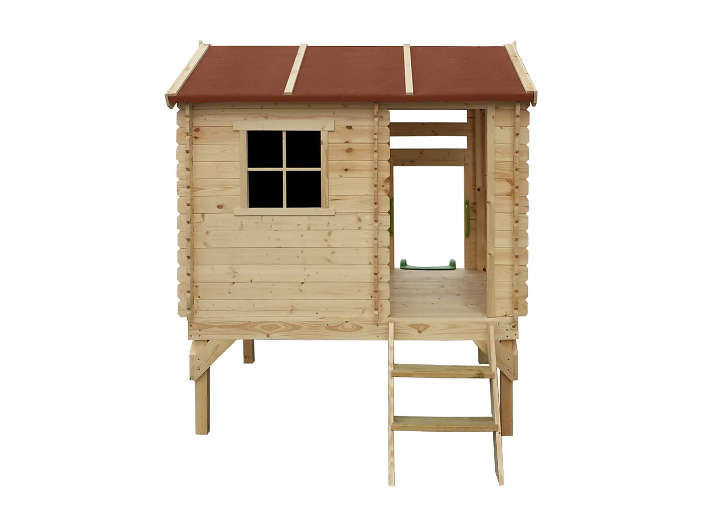 Casa stilt para crianças com slide - 1.1m² / 182x146xH205 cm - M501C