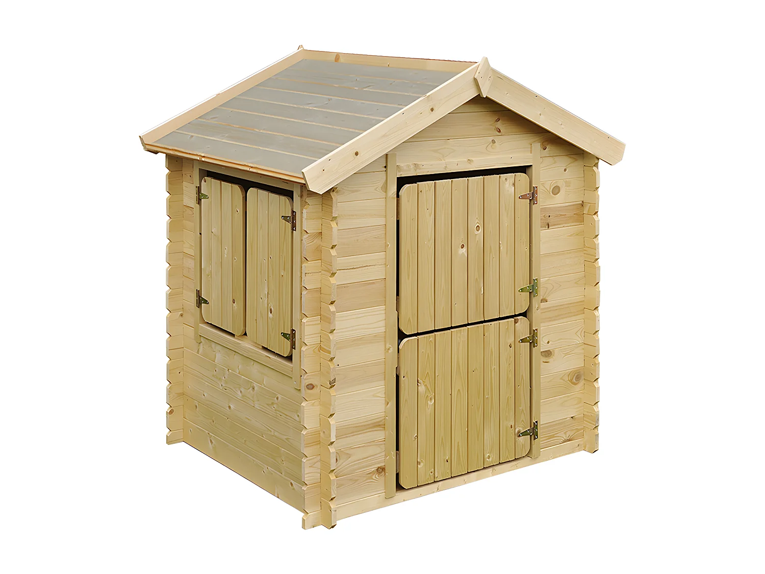 Timbela M516-1 - Houten huis voor kinderen - 1,1m2/146x112xH143cm - ZONDER vloer