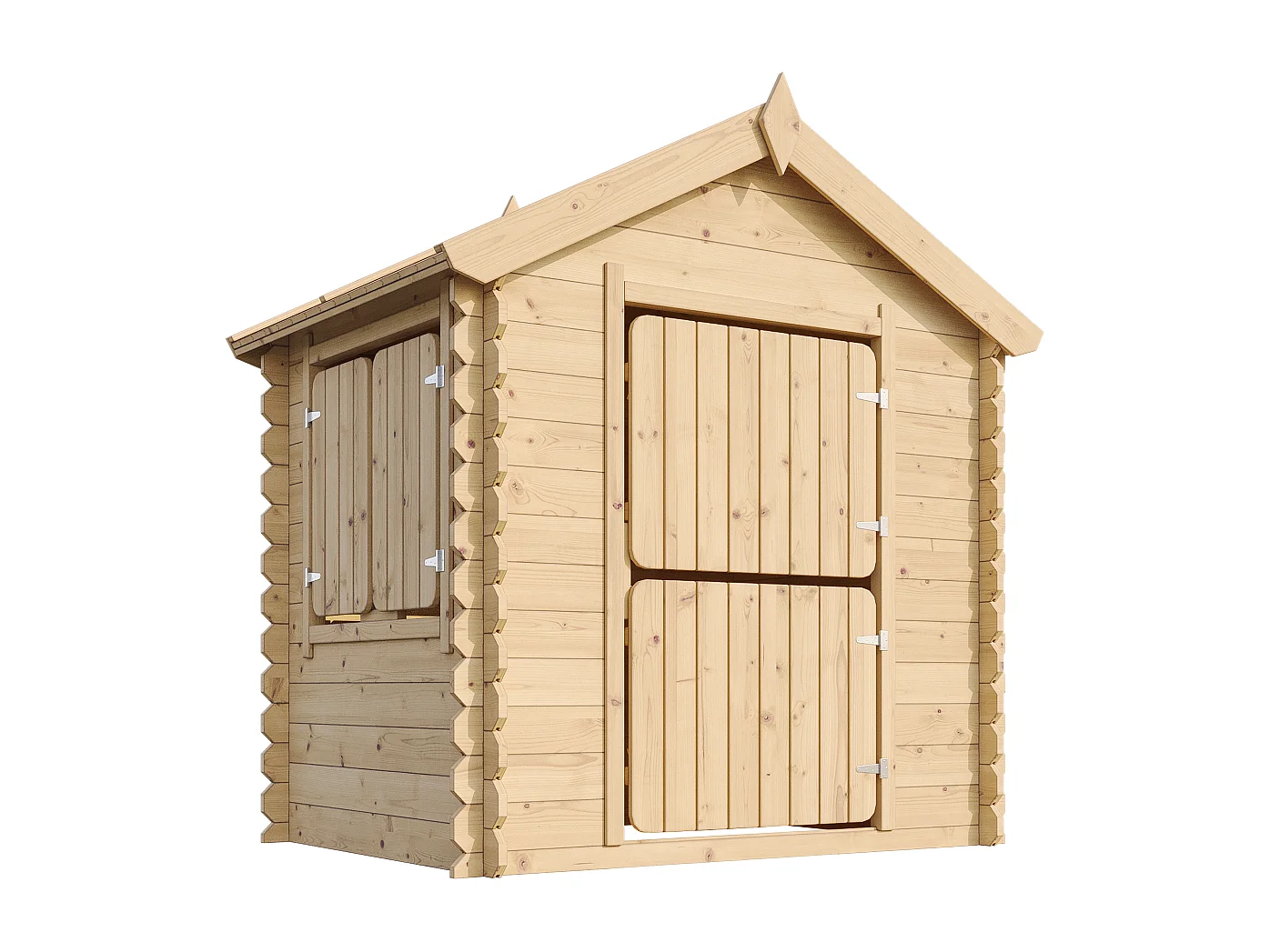 Casetta legno per bambini - L112xL146xA143 cm / 1.1m² - M516-1