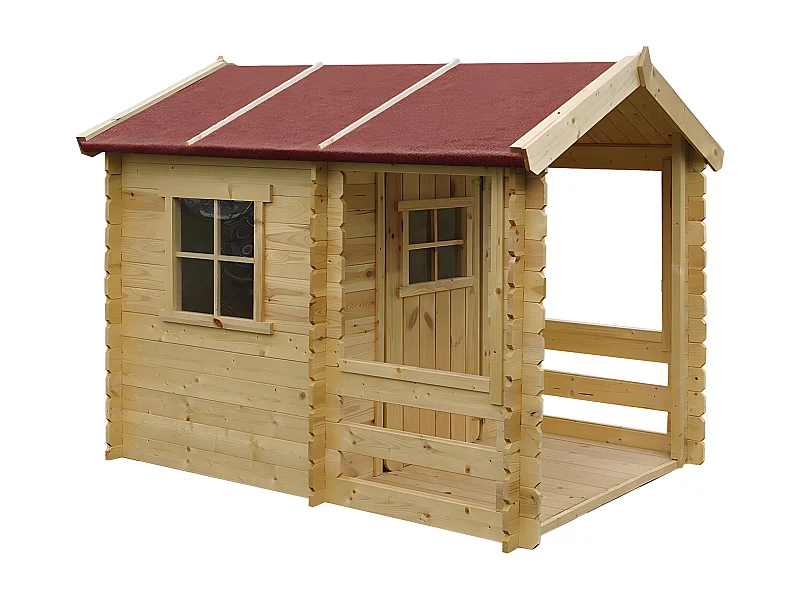 Timbela M501A - Houten huis voor kinderen - 1,1m2 /182x146xH145cm
