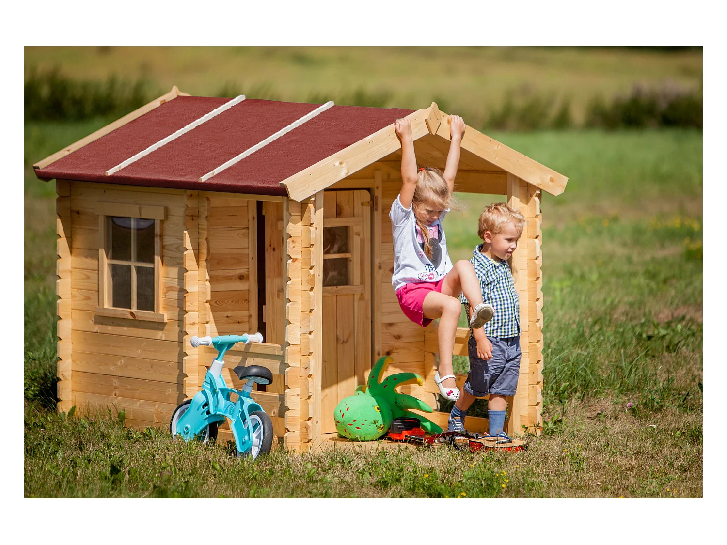 Maison en bois pour enfants - 182x146xH145cm/1.1m2 - M501A